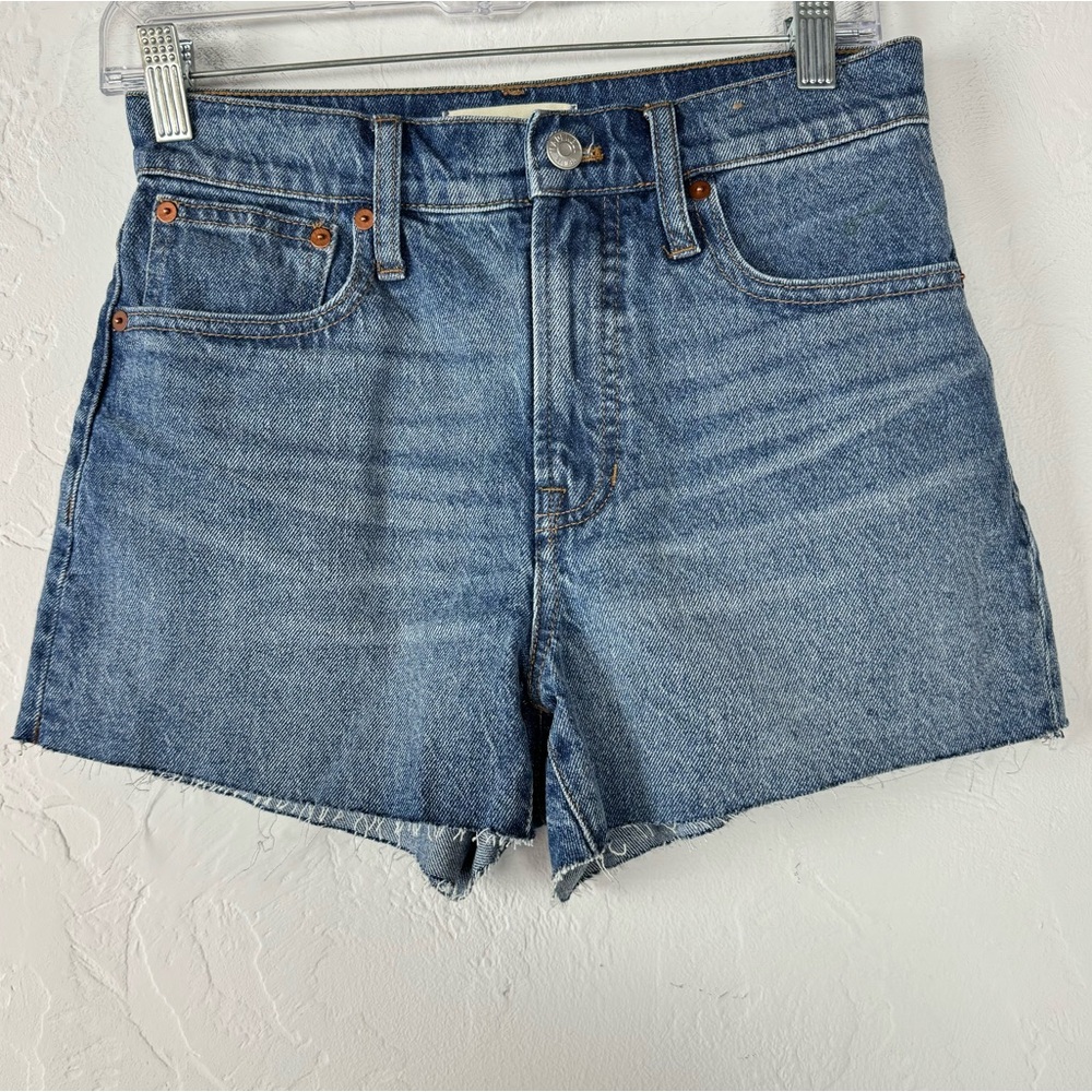 Madewell Blue High Waist Denim Shorts